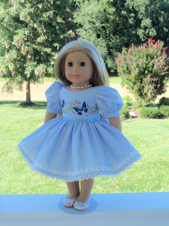 Fits Like American Girl Doll Clothes / Farmcookies 18 Inch Special Occasion Doll Dress / 18 Inch Doll Clothes For American Girl