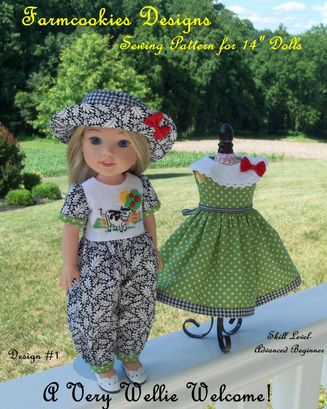 PDF SEWING PATTERN to Make Doll Clothes for 14 Wellie Wishers® Doll / A Very Wellie