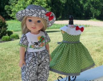 PDF SEWING PATTERN to Make Doll Clothes for 14" Wellie Wishers® Doll  / A Very Wellie Welcome! / Instant Download!