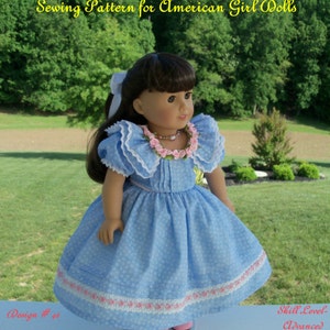 PDF Sewing Pattern / Samantha&#39;s Tea Party / Sewing Pattern for 18&quot; Dolls
