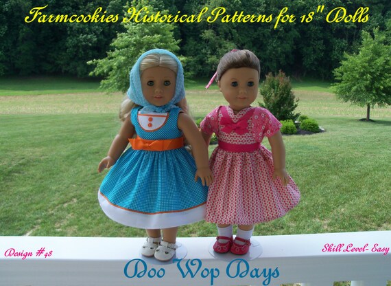 PRINTED Sewing PATTERN/ Doo Wop Days/ 1950's Pattern Fits American Girl® Maryellen