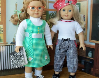 PDF Sewing Pattern/  STUDY BUDDIES / Fits American Girl® or Other 18" Dolls