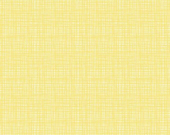 1/2 Yard Small Scale Doll Clothes FABRIC / Sandy Gervais Texture Canary / Item # C610-CANARY