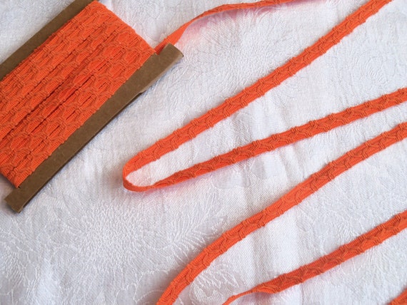 Doll Clothes Lace / 4 Yards Orange Flat Trim / Sewing for 18" American Girl Doll Clothes