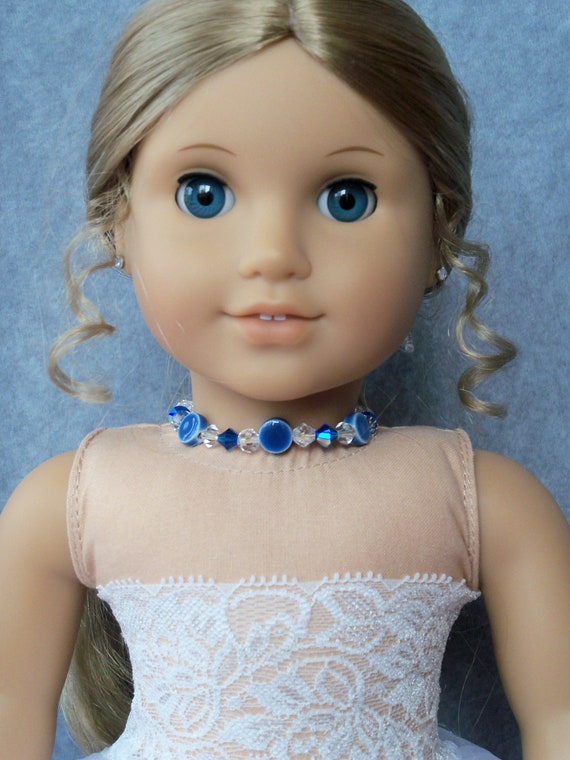 Bead Choker Necklace for American Girl or Other 18" Dolls