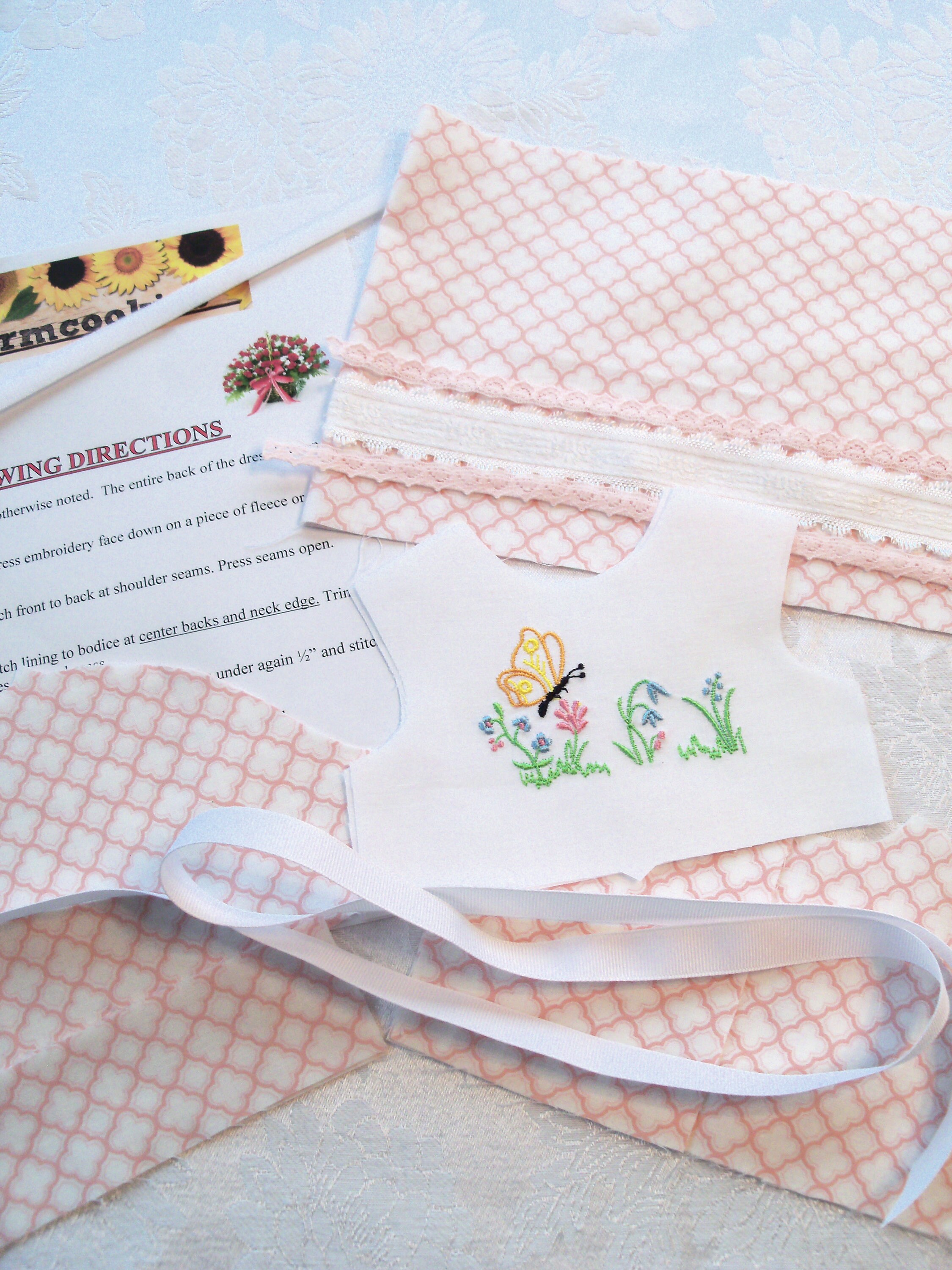 doll dress making kit