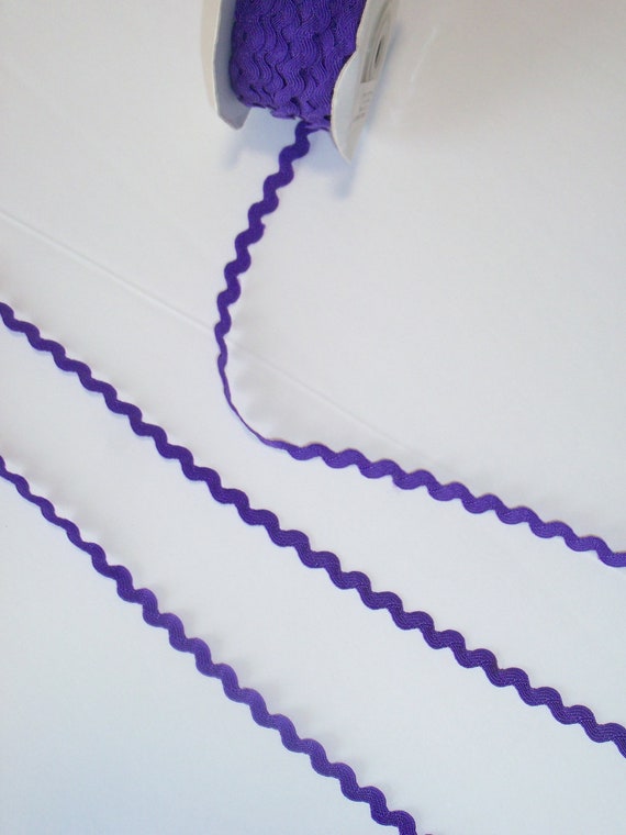 5 Yards Royal Purple 3/8" wide Nylon Rick Rack Trim / Farmcookies Doll Clothes Sewing Trims for American Girl Doll Clothes