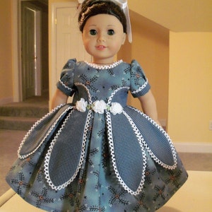 PRINTED SEWING PATTERN for 18 Inch Doll Clothes / Historical 1850's Petal Gown by Farmcookies / Fits American Girl® or Other 18 Dolls image 5