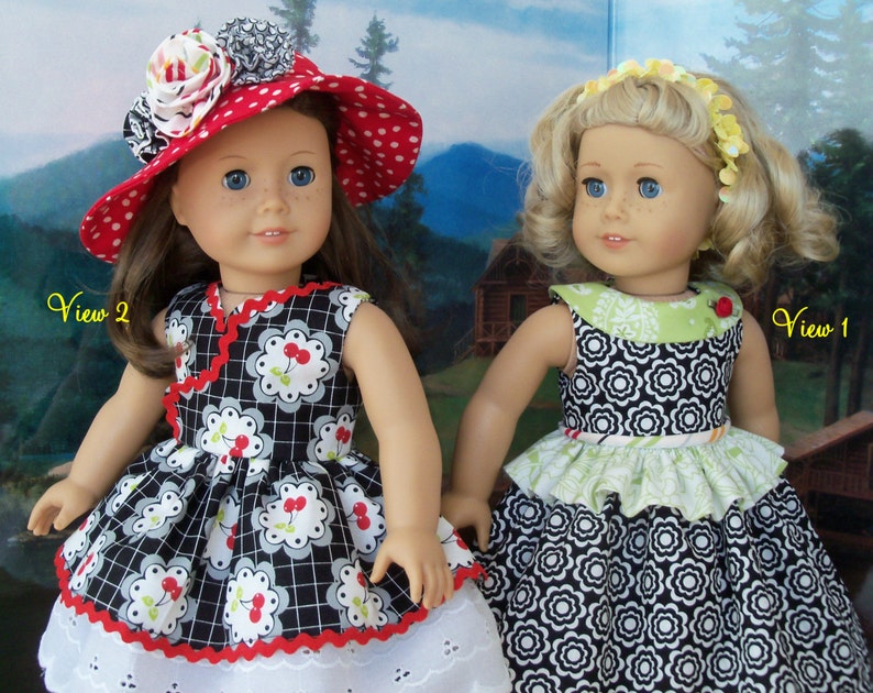 PRINTED Sewing Pattern for 18 Inch Doll Clothes Summer Fun Like 18 American Girl Doll Clothes Pattern