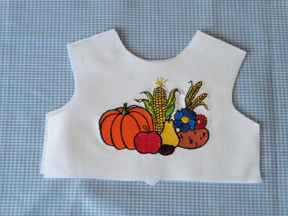 18 Inch size / Farmcookies Embroidered Bodice Front / Lining Included / Sewing for 18" American Girl Doll Clothes