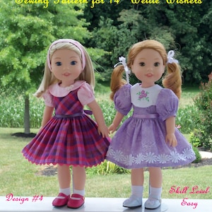 PDF Schnittmuster für Wellie Best Friends und das 14-Zoll American Girl Girlande Glitter & Wellie Wishers®