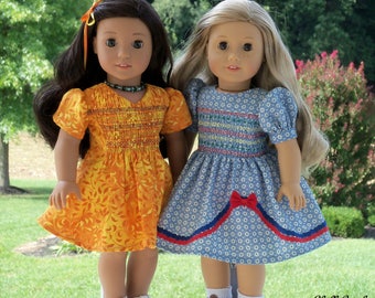 18" American Girl Size PDF Sewing Pattern: SWEEt and SIMPLE SMOCKING /Pattern Fits 18" American Girl ® Dolls