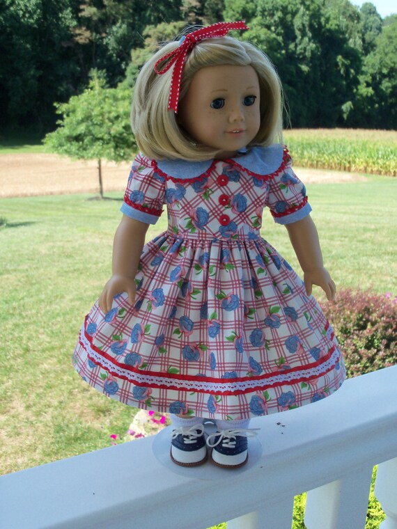 RESERVED for LAUREEN- Kit's Birthday Dress / Clothes for American Girl  Dolls Kit, Ruthie or Molly - Etsy