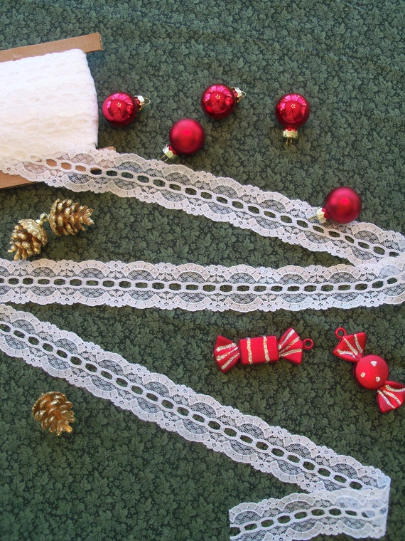 5 Yards 1.25" wide Delicate Scalloped Beading Lace for Doll Clothes / Farmcookies 18 Inch Doll Clothes Trims