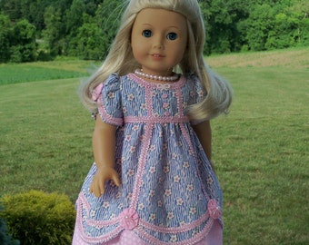 PRINTED Sewing Pattern- Fairy Slipper Regency Gown /  Patterns Fit  American Girl® or Other 18" Doll