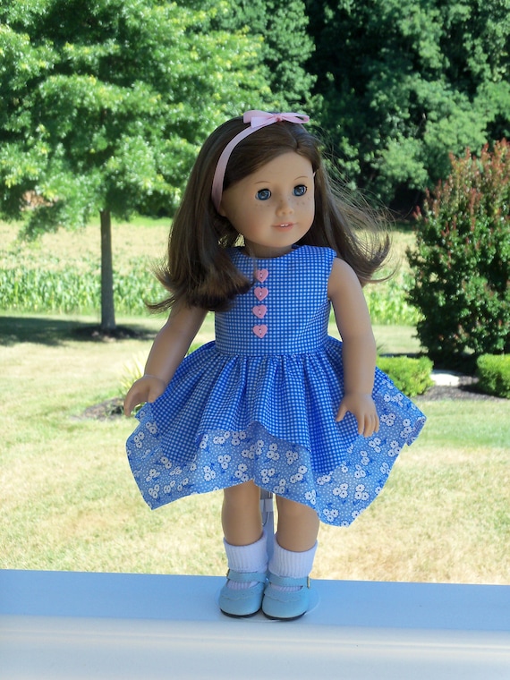 Like American Girl Doll Clothes / Handkerchief Style Doll Dress / 18 Inch Doll Clothes by Farmcookies fits American Girl