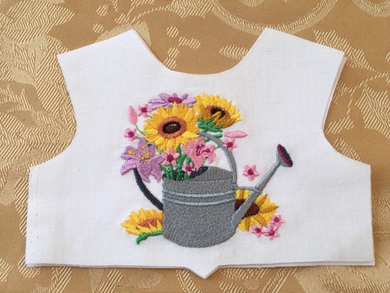 18 Inch size / Farmcookies Embroidered Bodice Front / Lining Included / Sewing for 18" American Girl Doll Clothes