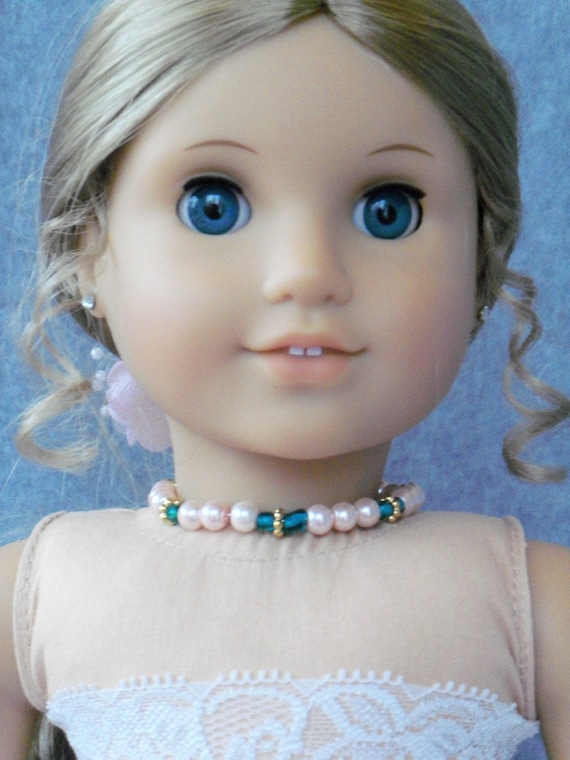 Bead Choker Necklace for American Girl or Other 18" Dolls