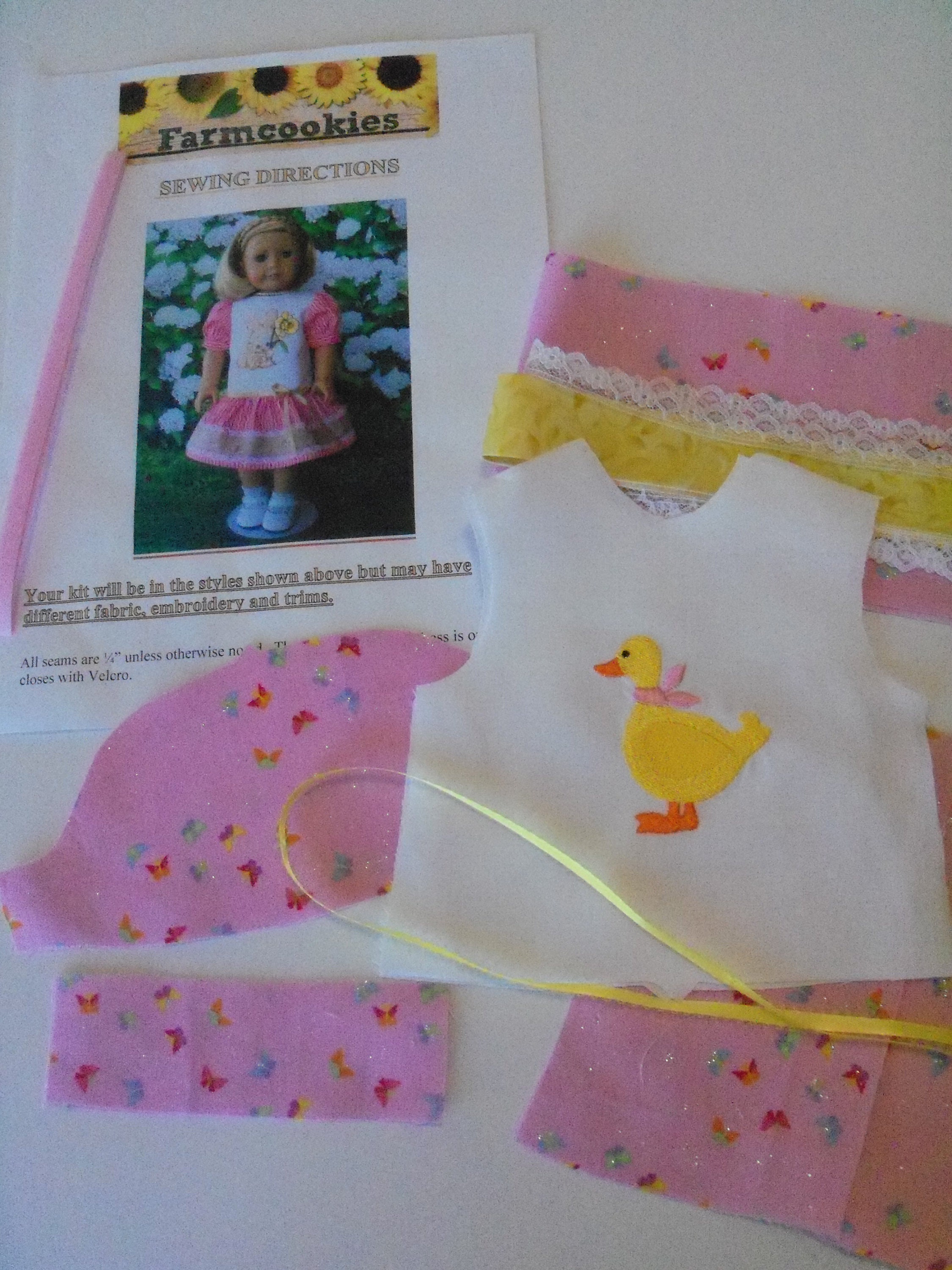 doll dress making kit