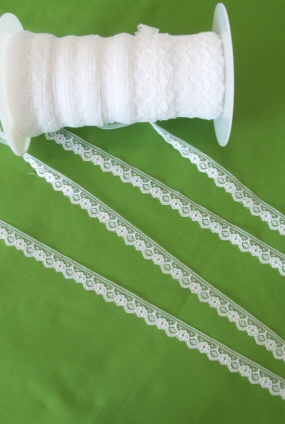 5 Yards 1/2" wide Scalloped Lace for Doll Clothes / Farmcookies 18 Inch Doll Clothes Trims for American Girl Doll