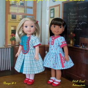 PDF SCHNITTMUSTER: Wellie School Days / Schnittmuster passend für American Girl ® Wellie Wishers® oder andere 14 &quot;&quot;Puppen&quot;&quot;&quot;