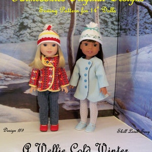 PDF Schnittmuster 14-Zoll-Puppenkleidung gemäß dem Schnittmuster Wellie Wellie Wishers®