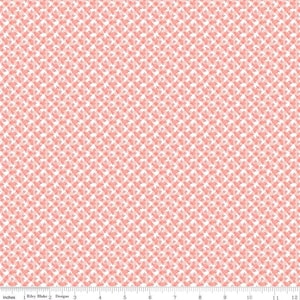 1/2 Yard Small Scale Doll Clothes Fabric / Riley Blake Playtime 30&#39;s /Item Number C15153-PINK