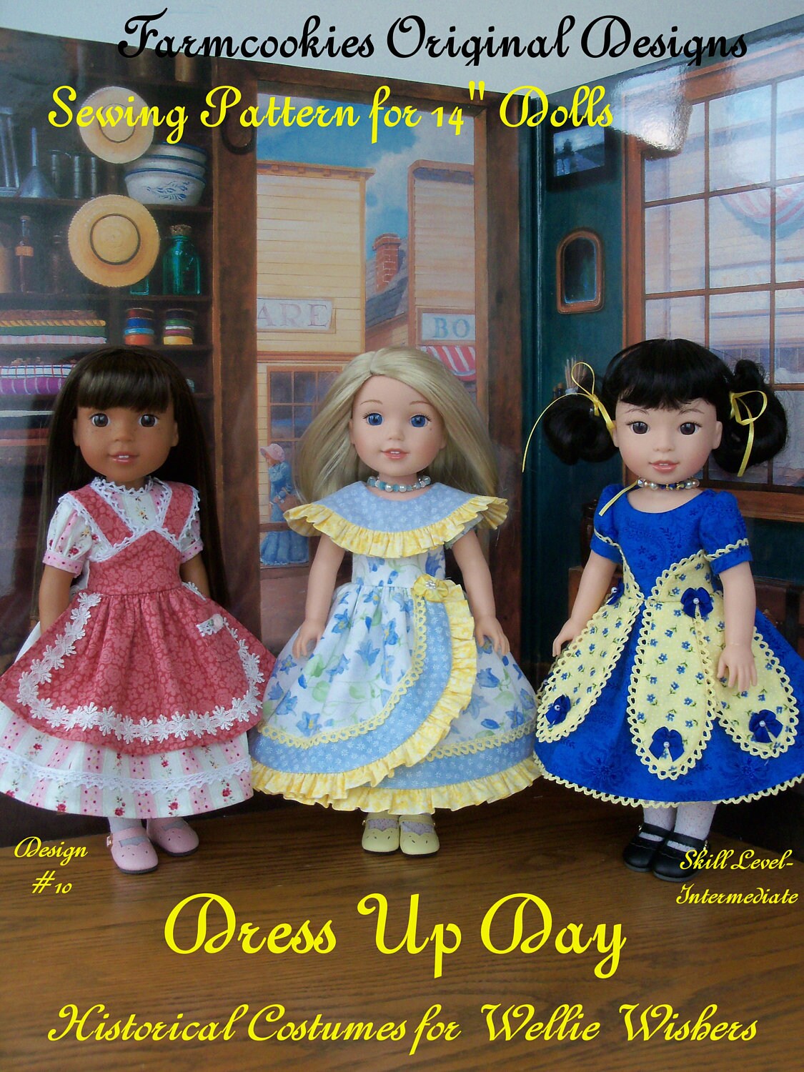 14 Welie Wisher®, Glitter Girls Size PDF Sewing Dress Pattern