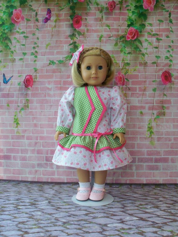 18 Inch DOLL CLOTHES / Kit's 1930s School Dress by Farmcookies / Fits American Girl and other 18 Inch Doll