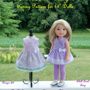 WELLIE WISHER® Size PDF Sewing Pattern: A Wellie Fine Summer! / Sewing Pattern Fits 14&quot; American Girl  Wellie Wishers®, Glitter Girls