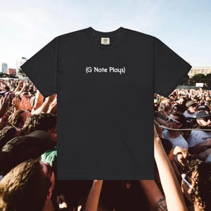 G-noot speelt: T-shirt met emo-lied | Shirt nostalgie poppunk | Op My Chemical Romance geïnspireerde bandmerchandise | Nostalgische concertoutfit