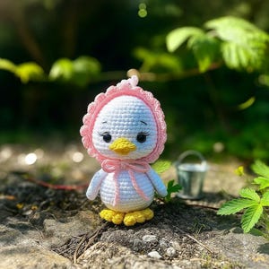 Mama Duck Doll Crochet Pattern, Silly Goose Easy To Advanced Tutorial, Amigurumi PDF For Download, Plush Toy 2825AT22