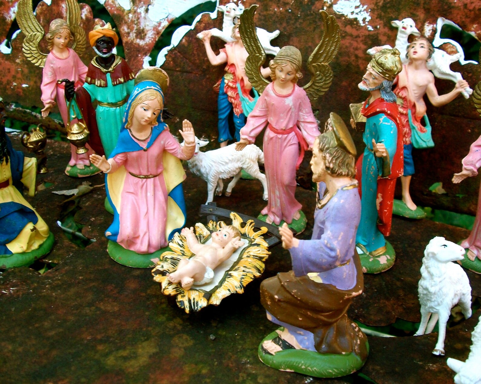 Vintage/Fontanini/ Nativity Set/Depose/Italy/Spider Marks Etsy