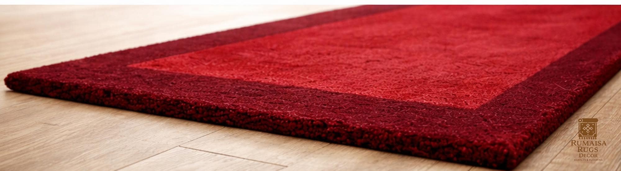 Modern Red Runner Rug Hand Tufted Wool Runner Rug | Red Border, Modern Entryway - Etsy