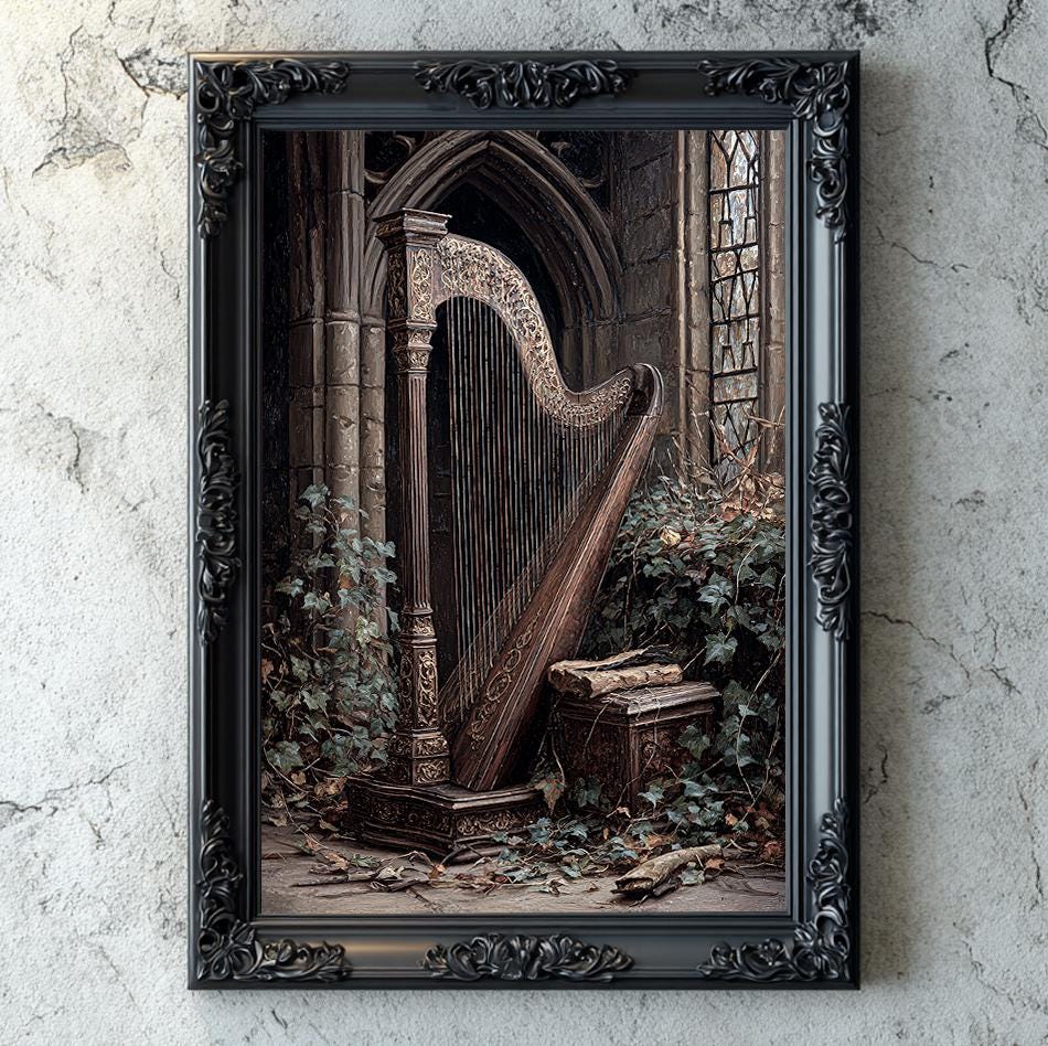 Gothic harp - Etsy 日本