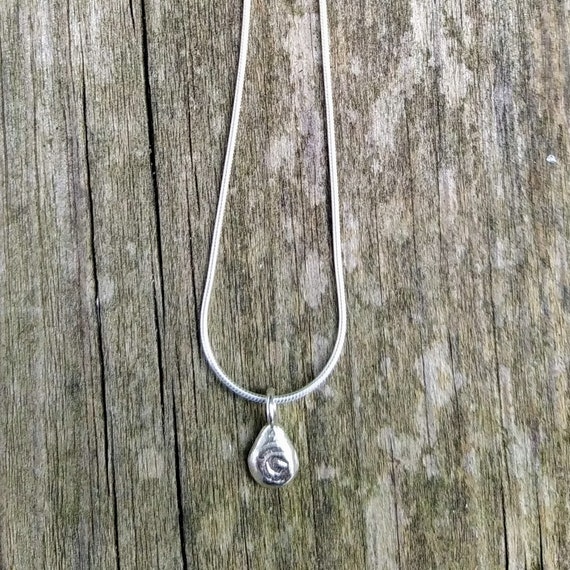 Delicate Silver Necklace, A little Drop of Love Silver Necklace,  Modern & Minimalist Silver Necklace, Gift for Her, Valentine's Gift