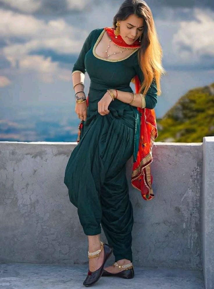 Custom Stitched Cotton Salwar Suit Ready To Wear Punjabi Salwar kameez Suit Phulkari Dupatta Suit Salwar Indian Suit Salwar Girls And Women