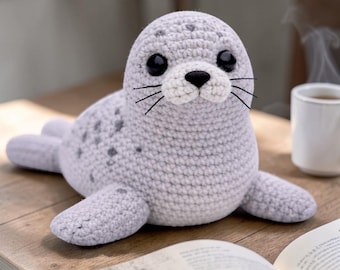 Realistic Seal Crochet Pattern PDF • Amigurumi Toy, Ocean Animal Plush (Digital Download)