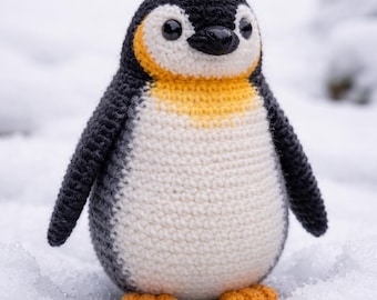 Realistic Penguin Crochet Pattern PDF • Large Amigurumi Plush Toy (Digital Download)