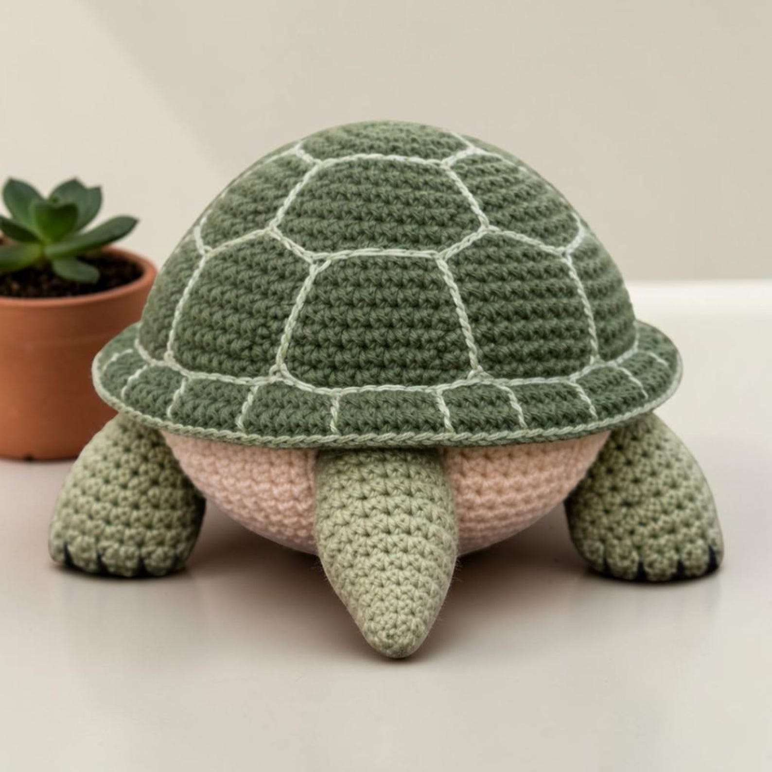Toy Turtle Pattern Realistic Turtle Crochet Pattern PDF • Amigurumi Tortoise Toy (digital ...