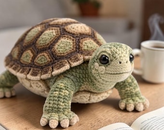 Realistic Turtle Crochet Pattern PDF • Amigurumi Tortoise Toy (Digital Download)