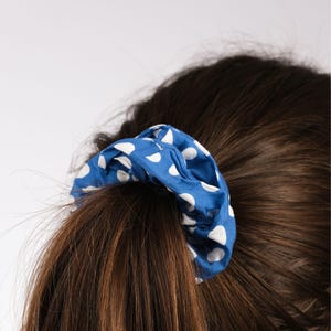 The Minnie I Blue Polka Dot Hair Scrunchie From Neon Moon