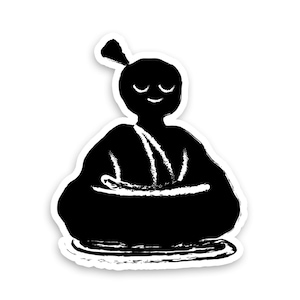 Meditation - High Quality Reusable Vinyl Sticker