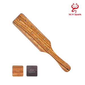Wood Spanking Paddle / Long Paddle with Holes