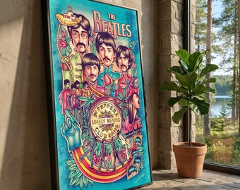 ビートルズ - サージェント・ペパーズ ポスター (24x24) - Etsy 日本