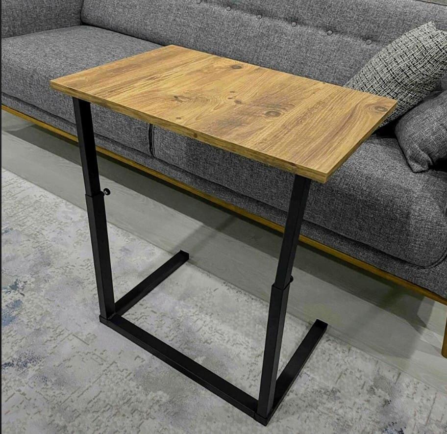 Adjustable Computer Table, C Table for Sofa – Industrial Side Table ...