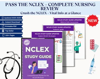 Guía de estudio del NCLEX 2025: Apuntes de enfermería, mnemónicos de cirugía médica (Descargar PDF)