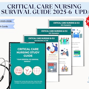 Critical Care Nursing Study Guide 2025: ICU Nurse Essentials