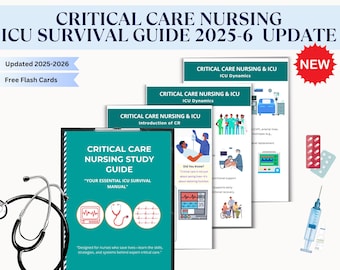 Guía de estudio de enfermería de cuidados críticos 2025: Fundamentos de enfermería de UCI