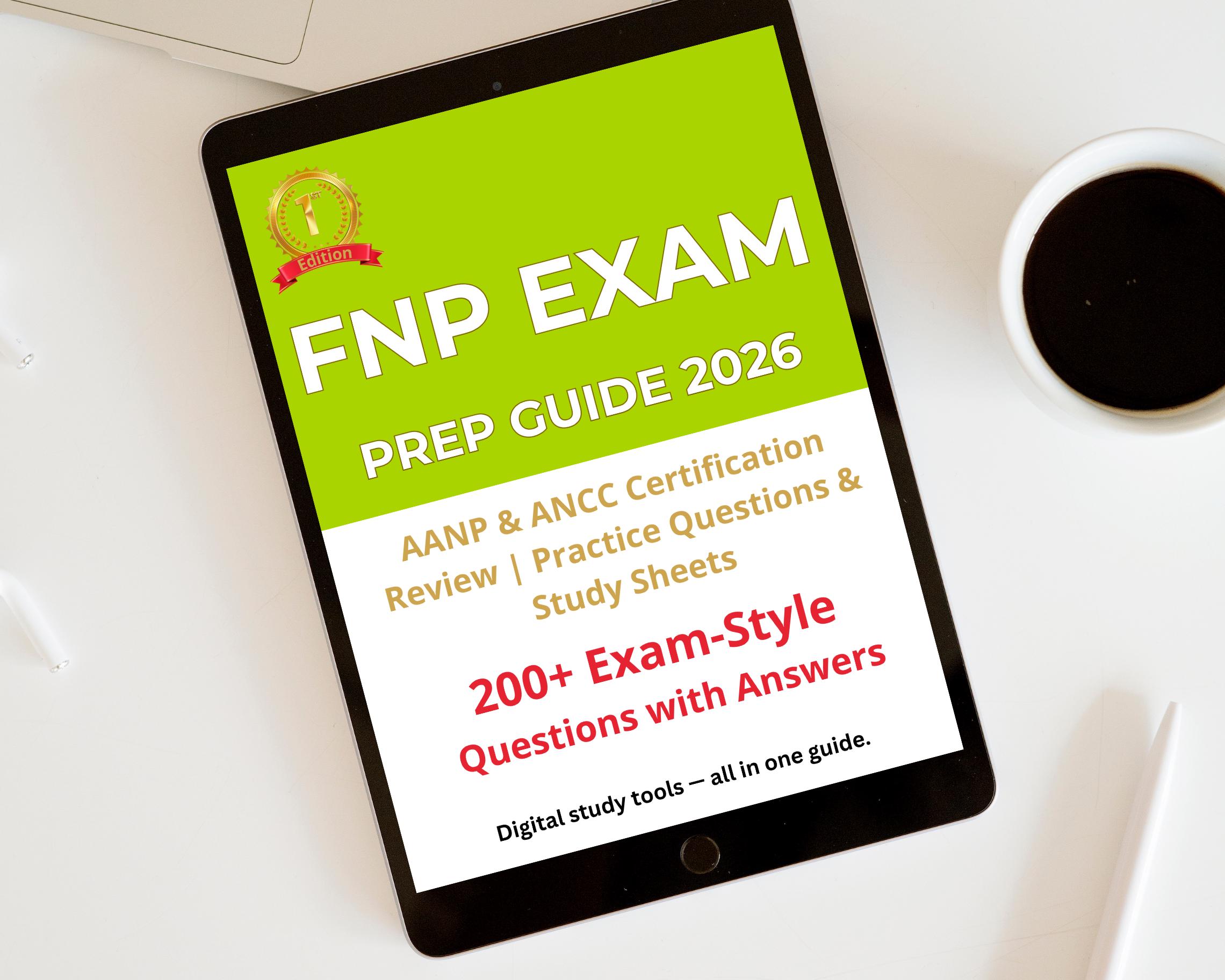 FNP Exam Practice Questions 2026 | ANCC & AANP Review (digital Download ...
